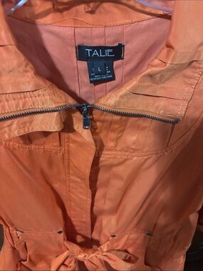 Talie Women's Orange Utility Zip-Front Jacket